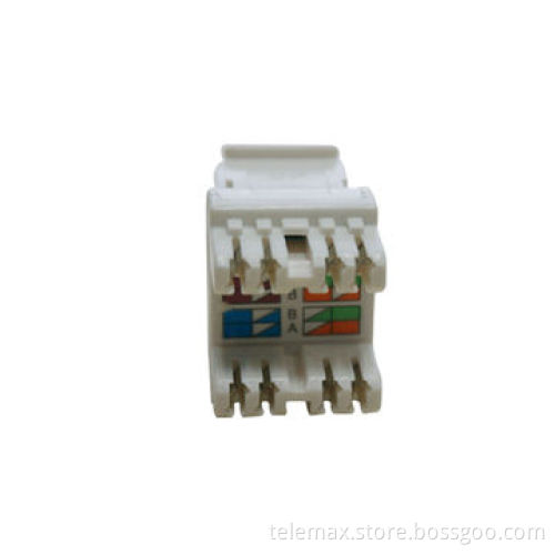 Cat 6a Keystone Jack, 180 Degree Mini Type